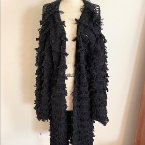 Shop Callahan fringe sweater coat